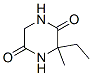 2,5-Piperazinedione, 3-ethyl-3-methyl- CAS#: 856845-83-5