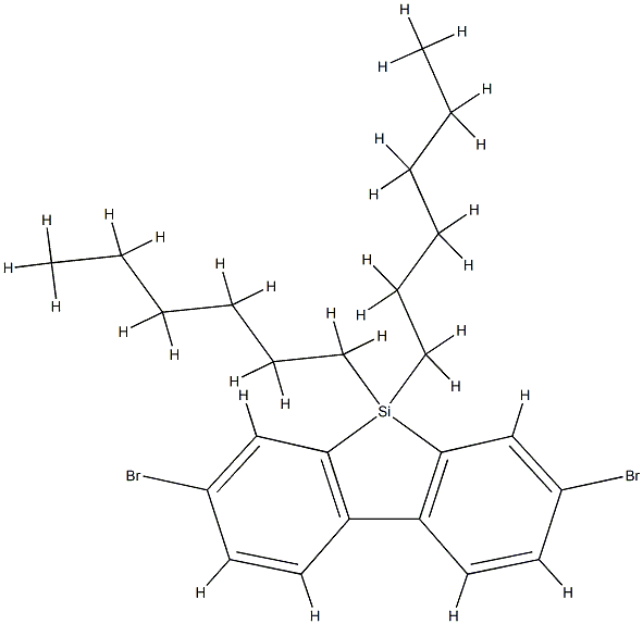 2,7-Dibromo-9,9'-dihexyl-9H-9-dibenzosilole CAS#: 852138-90-0