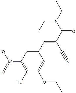 (2E)-2-Cyano-3-(3-ethoxy-4-hydroxy-5-nitrophenyl)-N,N-diethyl-2-propenamide CAS#: 857629-79-9