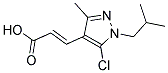 (2E)-3-(5-CHLORO-1-ISOBUTYL-3-METHYL-1H-PYRAZOL-4-YL)ACRYLIC ACID CAS#: 882145-08-6