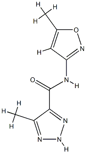 2H-1,2,3-Triazole-4-carboxamide,5-methyl-N-(5-methyl-3-isoxazolyl)-(9CI) CAS#: 828297-94-5