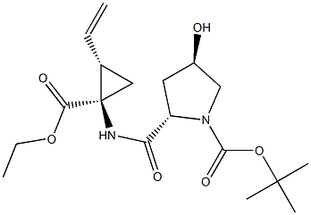 (2S,4R)-tert-butyl 2-((1R,2S)-1-(ethoxycarbonyl)-2-vinylcyclopropylcarbamoyl)-4-hydroxypyrrolidine-1-carboxylate CAS#: 862119-82-2
