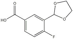 3-(1,3-Dioxolan-2-yl)-4-fluorobenzoicacid CAS#: 852180-94-0