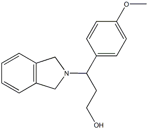 3-(1,3-dihydro-2H-isoindol-2-yl)-3-(4-methoxyphenyl)-1-propanol CAS#: 860644-63-9