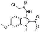 3-(2-CHLORO-ACETYLAMINO)-6-METHOXY-1H-INDOLE-2-CARBOXYLIC ACID METHYL ESTER CAS#: 843638-66-4