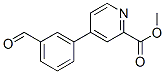 3-(2-(Methoxycarbonyl)pyridin-4-yl)benzaldehyde CAS#: 859517-98-9