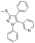 3-(2,4-DIPHENYL-5-METHYLTHIO-2H-PYRAZOL-3-YL)PYRIDINE CAS#: 871110-17-7