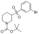 3-(3-BROMO-BENZENESULFONYL)-PIPERIDINE-1-CARBOXYLIC ACID TERT-BUTYL ESTER CAS#: 887590-11-6