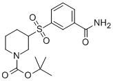 3-(3-CARBAMOYL-BENZENESULFONYL)-PIPERIDINE-1-CARBOXYLIC ACID TERT-BUTYL ESTER CAS#: 887591-29-9