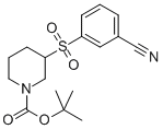 3-(3-CYANO-BENZENESULFONYL)-PIPERIDINE-1-CARBOXYLIC ACID TERT-BUTYL ESTER CAS#: 887589-95-9