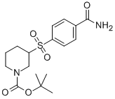 3-(4-CARBAMOYL-BENZENESULFONYL)-PIPERIDINE-1-CARBOXYLIC ACID TERT-BUTYL ESTER CAS#: 887591-32-4