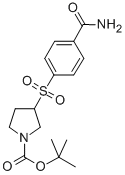 3-(4-CARBAMOYL-BENZENESULFONYL)-PYRROLIDINE-1-CARBOXYLIC ACID TERT-BUTYL ESTER CAS#: 887587-88-4
