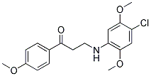 3-(4-CHLORO-2,5-DIMETHOXYANILINO)-1-(4-METHOXYPHENYL)-1-PROPANONE CAS#: 868256-19-3