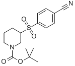 3-(4-CYANO-BENZENESULFONYL)-PIPERIDINE-1-CARBOXYLIC ACID TERT-BUTYL ESTER CAS#: 887591-26-6