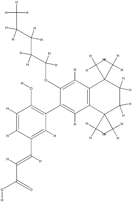 3-[4-Hydroxy-3-[5,6,7,8-tetrahydro-5,5,8,8-tetramethyl-3-(pentyloxy)-2-naphthalenyl]phenyl]-2-propenoicacid CAS#: 847239-17-2