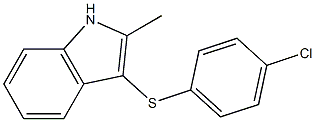 3-(4-chlorophenylthio)-2-methyl-1H-indole CAS#: 882285-18-9