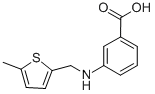 3-(((5-METHYLTHIEN-2-YL)METHYL)AMINO)BENZOIC ACID CAS#: 869950-50-5