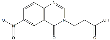 3-(6-Nitro-4-oxo-4H-quinazolin-3-yl)-propionic acid CAS#: 880457-30-7