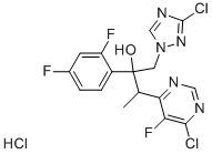 3-(6-chloro-5-fluoropyrimidin-4-yl)-2-(2,4-difluorophenyl)-1-(1H-1,2,4-triazol-1-yl)butan-2-ol CAS#: 848469-29-4
