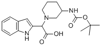 (3-BOC-AMINO-PIPERIDIN-1-YL)-(1H-INDOL-2-YL)-ACETIC ACID CAS#: 885276-55-1
