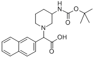 (3-BOC-AMINO-PIPERIDIN-1-YL)-NAPHTHALEN-2-YL-ACETIC ACID CAS#: 885276-52-8