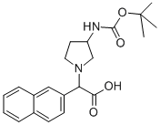 (3-BOC-AMINO-PYRROLIDIN-1-YL)-NAPHTHALEN-2-YL-ACETIC ACID CAS#: 885275-87-6
