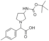 (3-BOC-AMINO-PYRROLIDIN-1-YL)-P-TOLYL-ACETIC ACID CAS#: 885276-15-3