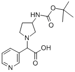 (3-BOC-AMINO-PYRROLIDIN-1-YL)-PYRIDIN-3-YL-ACETIC ACID CAS#: 885276-18-6