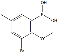 3-BROMO-5-METHYL-2-METHOXYPHENYLBORONIC& CAS#: 870717-99-0