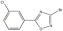 3-BroMo-5-(3-chlorophenyl)-1,2,4-oxadiazole CAS#: 870974-72-4