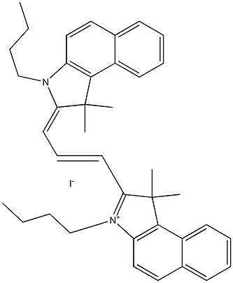 3-Butyl-2-[3-(3-butyl-1,3-dihydro-1,1-dimethyl-2H-benz[e]indol-2-ylidene)-1-propen-1-yl]-1,1-dimethyl-1H-benz[e]indolium iodide CAS#: 886046-46-4