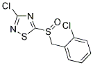 3-CHLORO-5-(2-CHLOROBENZYLSULFINYL)-1,2,4-THIADIAZOLE CAS#: 845879-26-7