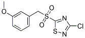 3-CHLORO-5-(3-METHOXYBENZYLSULFONYL)-1,2,4-THIADIAZOLE CAS#: 845879-23-4