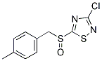 3-CHLORO-5-(4-METHYLBENZYLSULFINYL)-1,2,4-THIADIAZOLE CAS#: 845879-27-8