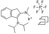3-DI-I-PROPYLPHOSPHINO-2-(N,N-DIMETHYLAMINO)-1H-INDENE(1,5-CYCLOOCTADIENE)IRIDIUM(I) HEXAFLUOROPHOSPHATE, MIN. 98 CAS#: 870077-94-4