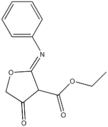 3-Furancarboxylic acid, tetrahydro-4-keto-2-phenylimino-, ethyl ester (1CI) CAS#: 861541-62-0