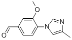 3-Methoxy-4-(4-methyl-1H-imidazol-1-yl)benzaldehyde CAS#: 870837-18-6