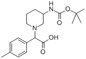 (3-N-BOC-AMINO-PIPERIDIN-1-YL)-P-TOLYL-ACETIC ACID CAS#: 885276-43-7