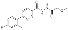 3-Pyridazinecarboxylic acid, 6-(4-fluoro-2-methylphenyl)-, 2-(methoxyacetyl)hydrazide CAS#: 848953-33-3