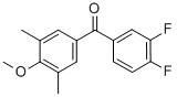 3,4-DIFLUORO-3',5'-DIMETHYL-4'-METHOXYBENZOPHENONE CAS#: 845781-08-0