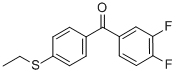 3,4-DIFLUORO-4'-(ETHYLTHIO)BENZOPHENONE CAS#: 845781-10-4