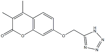 3,4-dimethyl-7-(1H-tetrazol-5-ylmethoxy)-2H-chromen-2-one CAS#: 849004-88-2