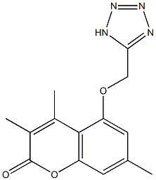 3,4,7-trimethyl-5-(1H-tetrazol-5-ylmethoxy)-2H-chromen-2-one CAS#: 849005-79-4