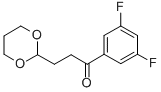 3',5'-DIFLUORO-3-(1,3-DIOXAN-2-YL)PROPIOPHENONE CAS#: 884504-29-4