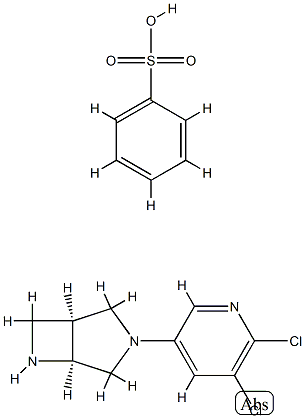 3,6-Diazabicyclo[3.2.0]heptane, 3-(5,6-dichloro-3-pyridinyl)-, (1S,5S)-, Monobenzenesulfonate CAS#: 876170-44-4