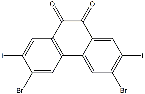3,6-Dibromo-2,7-diiodo-phenanthrene-9,10-dione CAS#: 887127-69-7