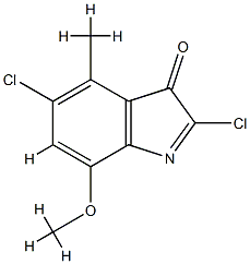 3H-Pseudoindol-3-one, 2,5-dichloro-7-methoxy-4-methyl- (5CI) CAS#: 857228-97-8