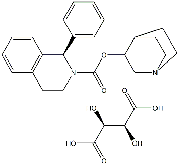 (-)-(3R)-quinuclidin-3-yl (1R)-1-phenyl-1,2,3,4-tetrahydroisoquinoline-2-carboxylate (-)-(2S,3S)-tartrate CAS#: 865813-82-7