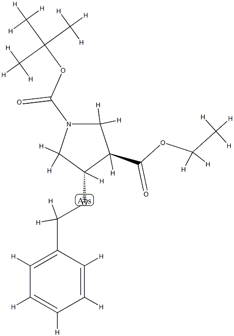 (3R,4S)-rel-4-Benzyloxypyrrolidine-1,3-dicarboxylic acid 1-tert-butyl 3-ethyl ester CAS#: 849935-82-6
