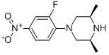 (3R,5S)-1-(2-Fluoro-4-nitrophenyl)-3,5-dimethylpiperazine CAS#: 866538-93-4